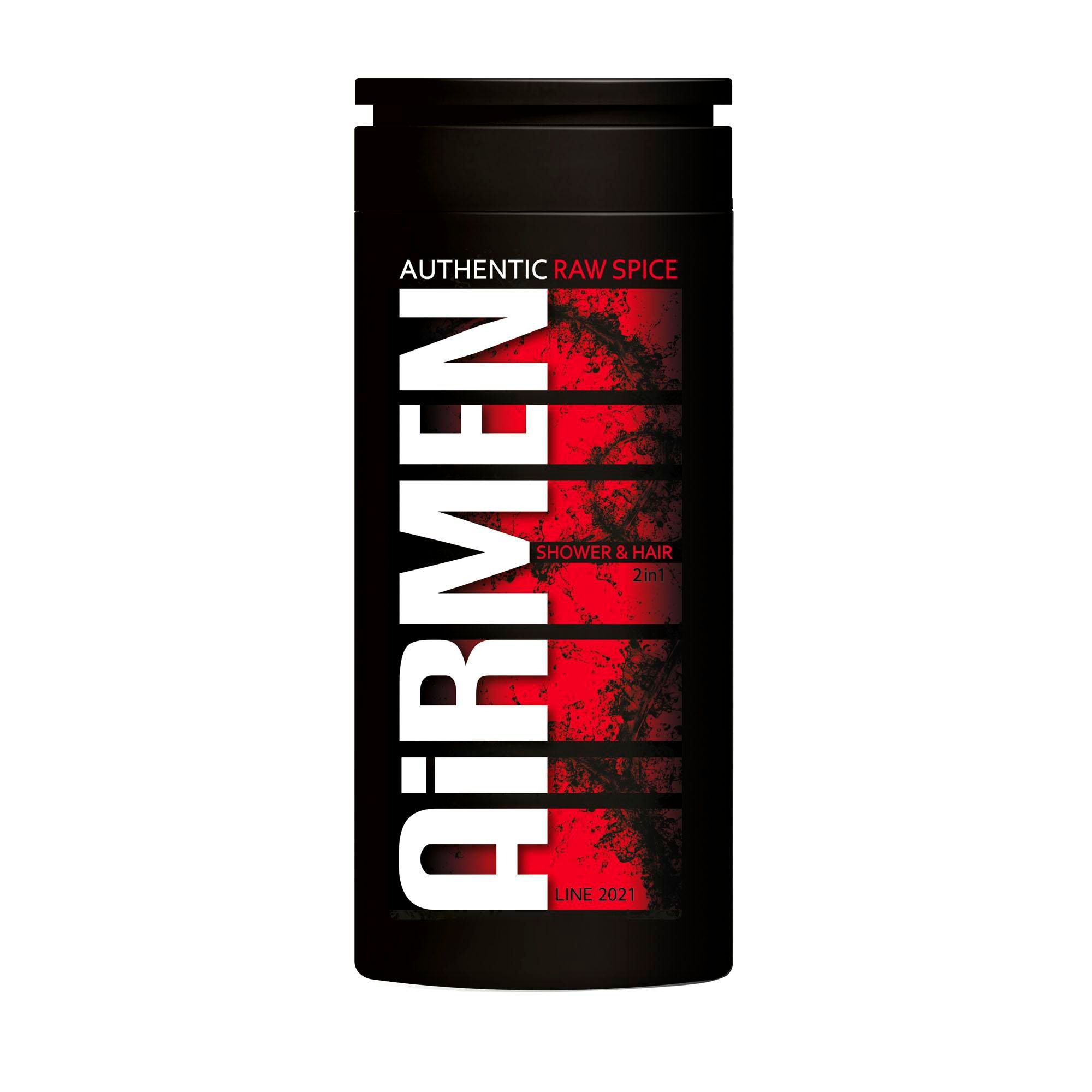 Drogerie a kosmetika - Authentic AiRMEN Sprchový gel & šampon Raw Spice 400 ml