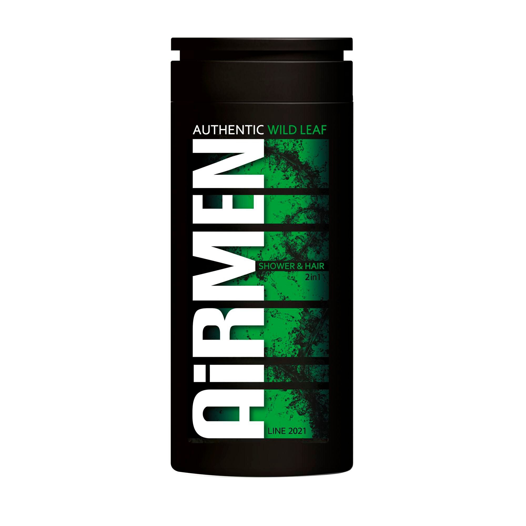 Drogerie a kosmetika - Authentic AiRMEN sprchový gel & šampon Wild Leaf 400 ml