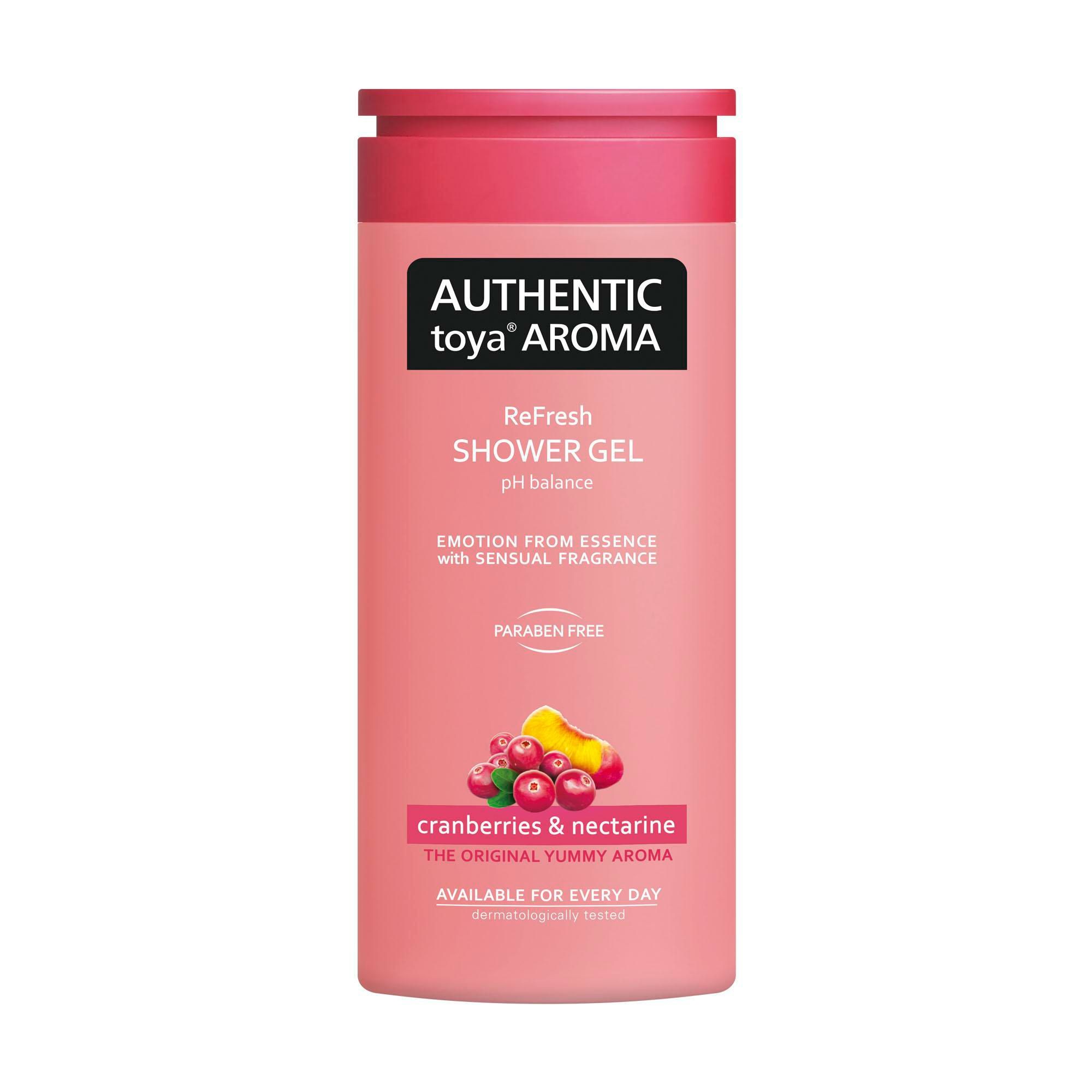 Drogerie a kosmetika - Authentic Toya Aroma Cranberries&Nectarine Sprchový gel 400 ml