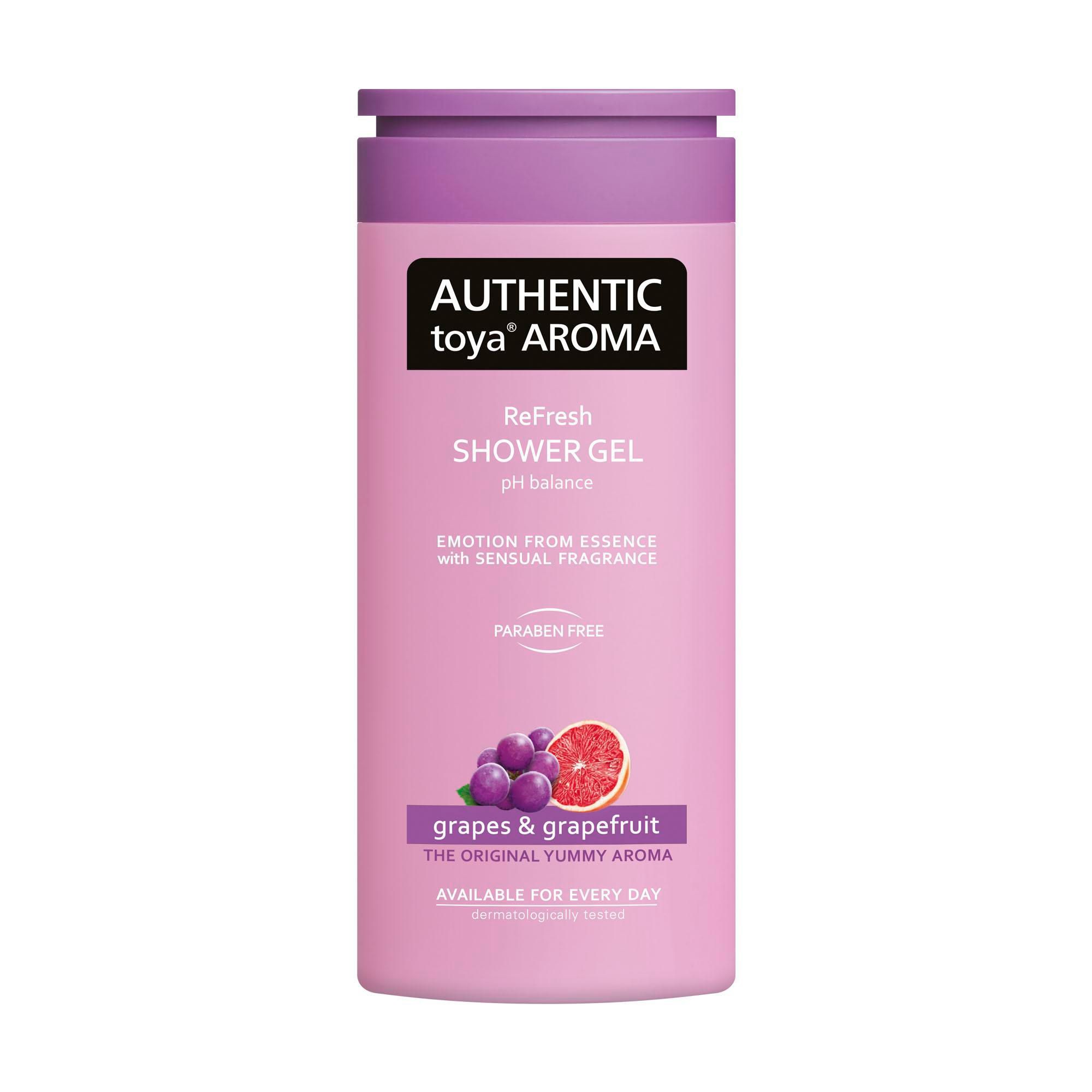 Drogerie a kosmetika - Authentic Toya Aroma Grapes&Grapefruit Sprchový gel 400 ml