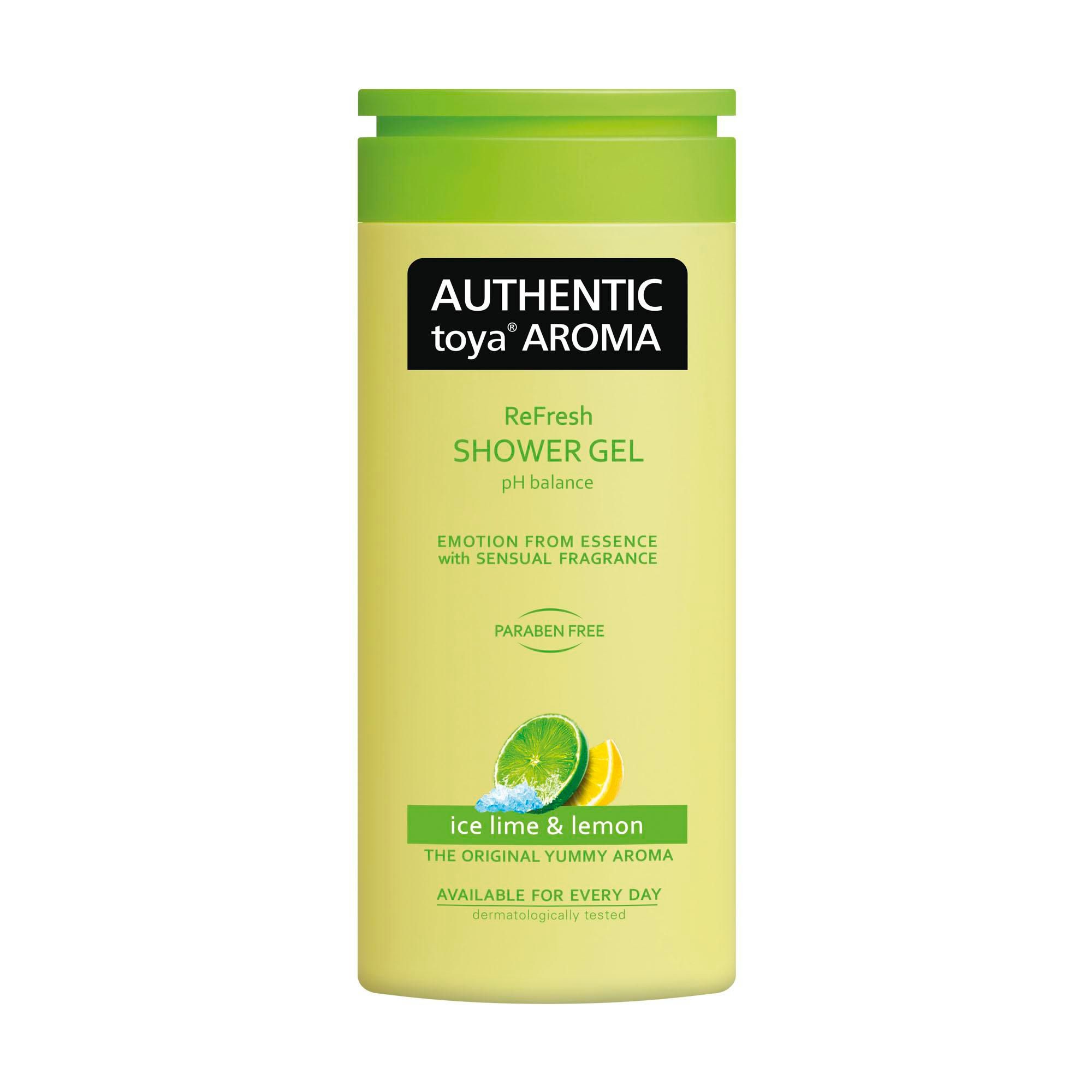 Drogerie a kosmetika - Authentic Toya Aroma Ice Lime&Lemon Sprchový gel 400 ml