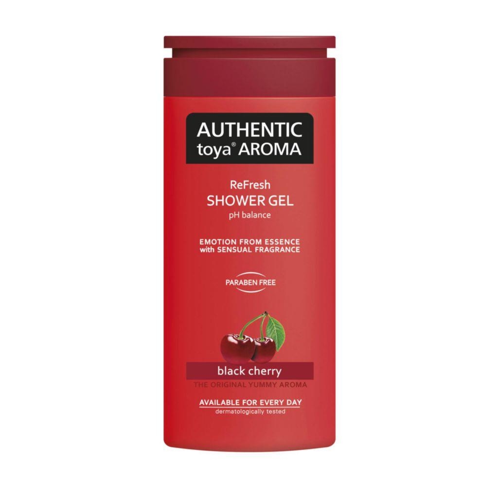 Drogerie a kosmetika - Authentic toya Aroma sprchový gel black cherry 400 ml