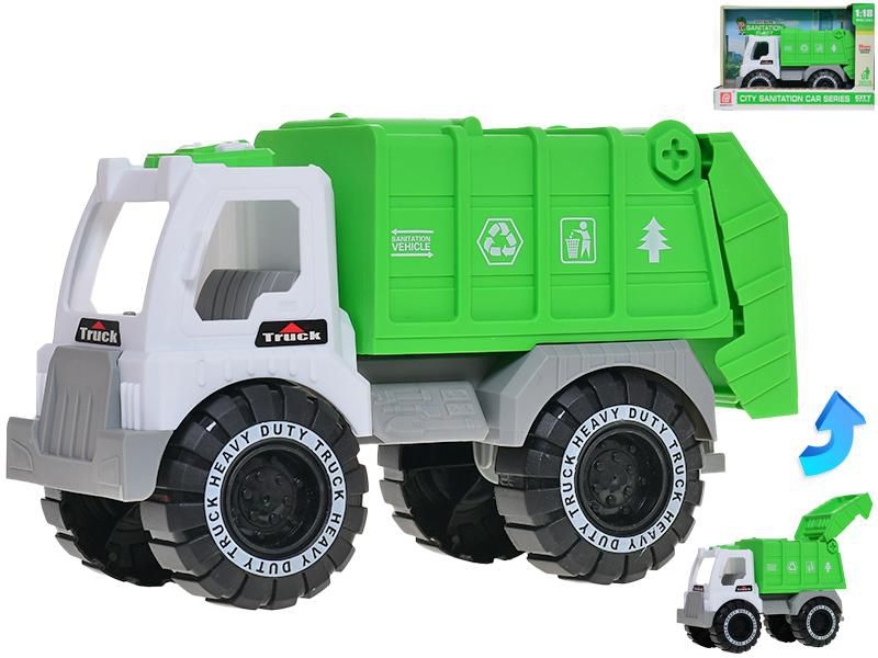 Svět dětí - Auto popeláři 21,5cm volný chod v krabičce