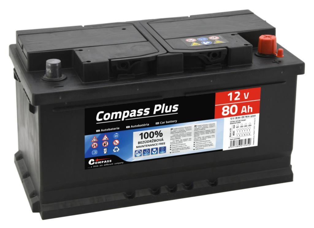 Auto-moto - Autobaterie Compass plus 12V 80Ah 740A