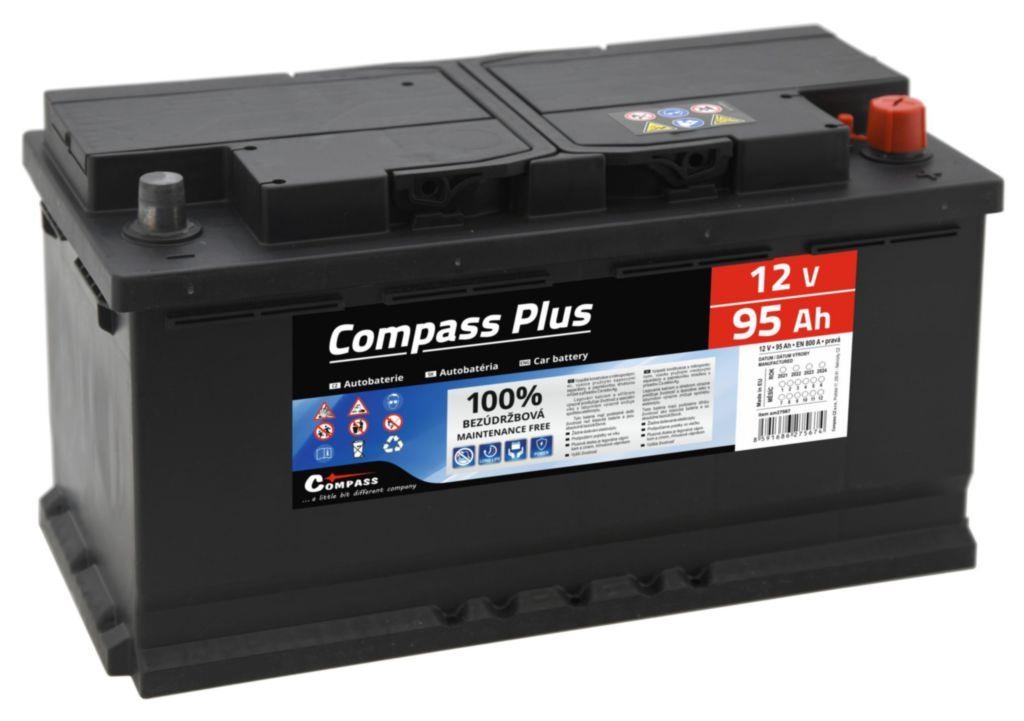 Auto-moto - Autobaterie Compass plus 12V 95Ah 800A