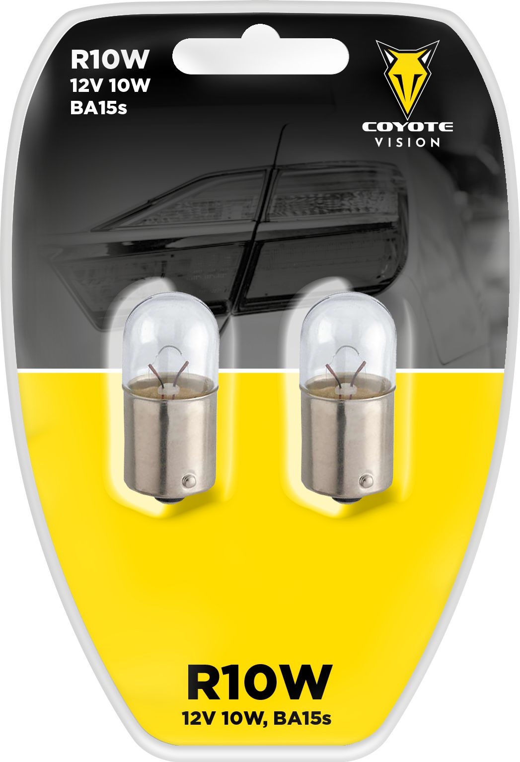 Auto-moto - Autožárovka 12V 10W R10W BA15s COYOTE VISION 2ks blistr