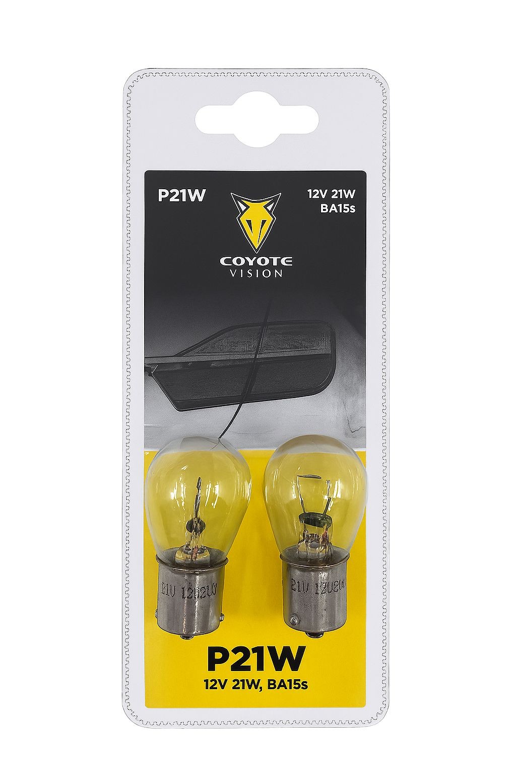 Auto-moto - Autožárovka 12V 21W P21W BA15s Coyote Vision 2ks blistr