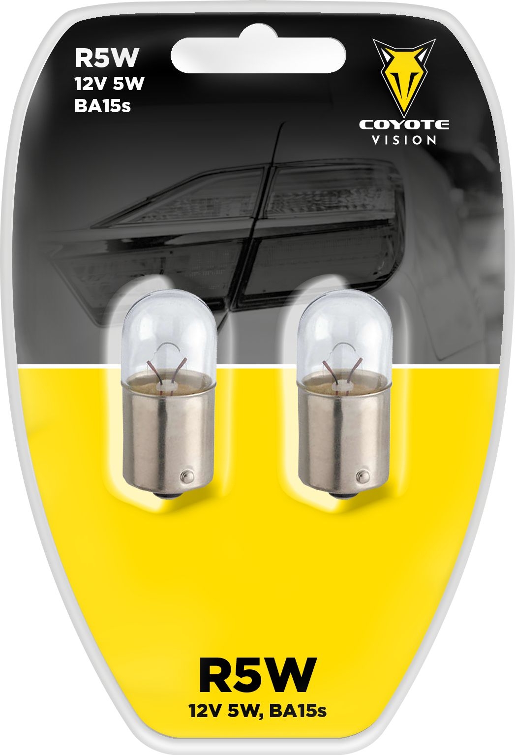 Auto-moto - Autožárovka 12V 5W R5W BA15s COYOTE VISION 2ks blistr