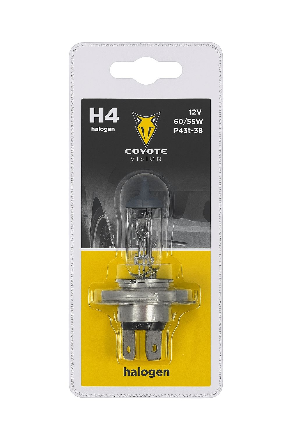 Auto-moto - Autožárovka 12V H4 60/55W Coyote Vision blistr