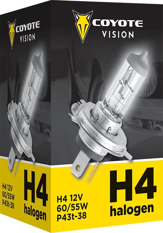 Auto-moto - Autožárovka 12V H4 60/55W COYOTE VISION