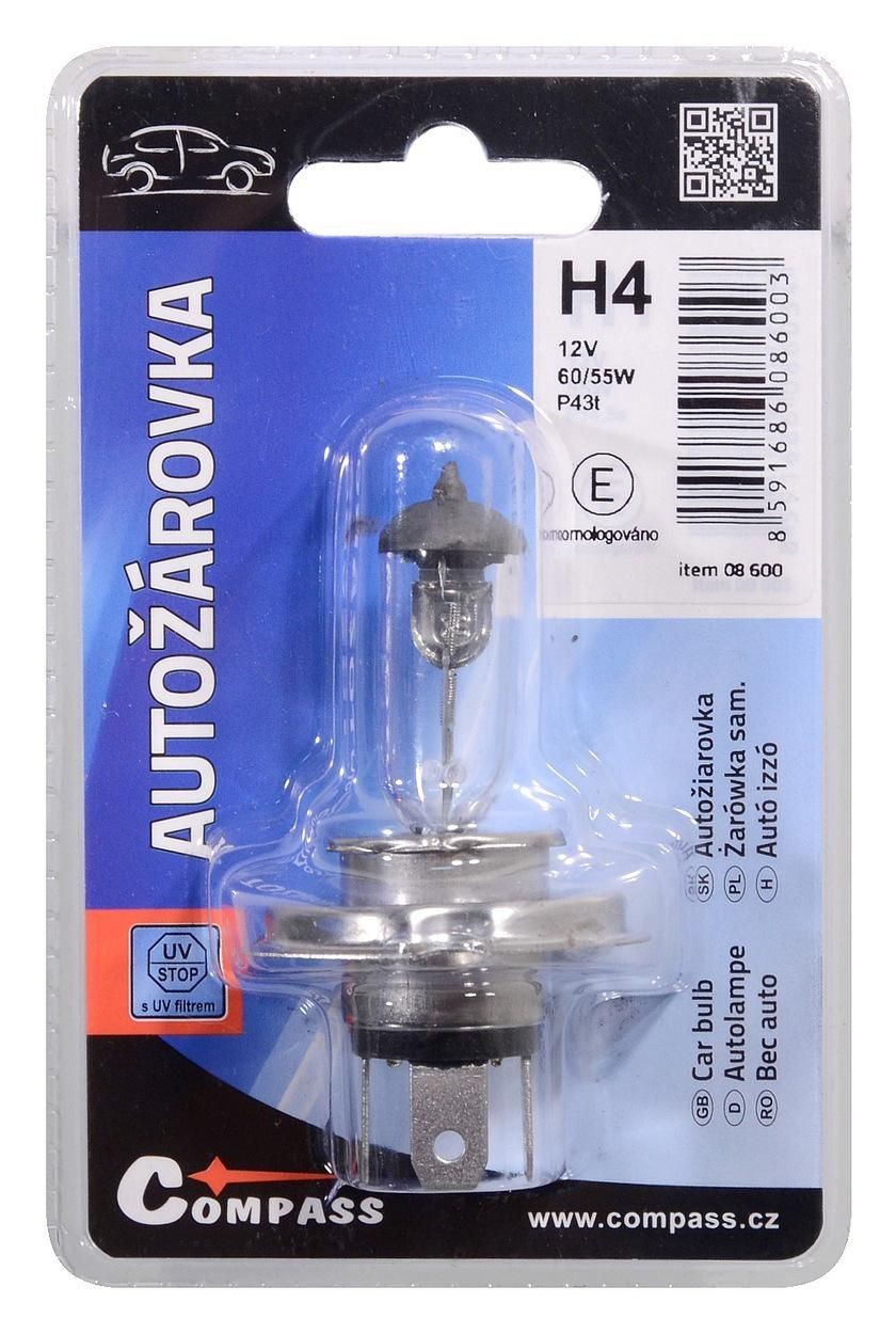 Auto-moto - Autožárovka 12V H4 60/55W P43t blister 1ks