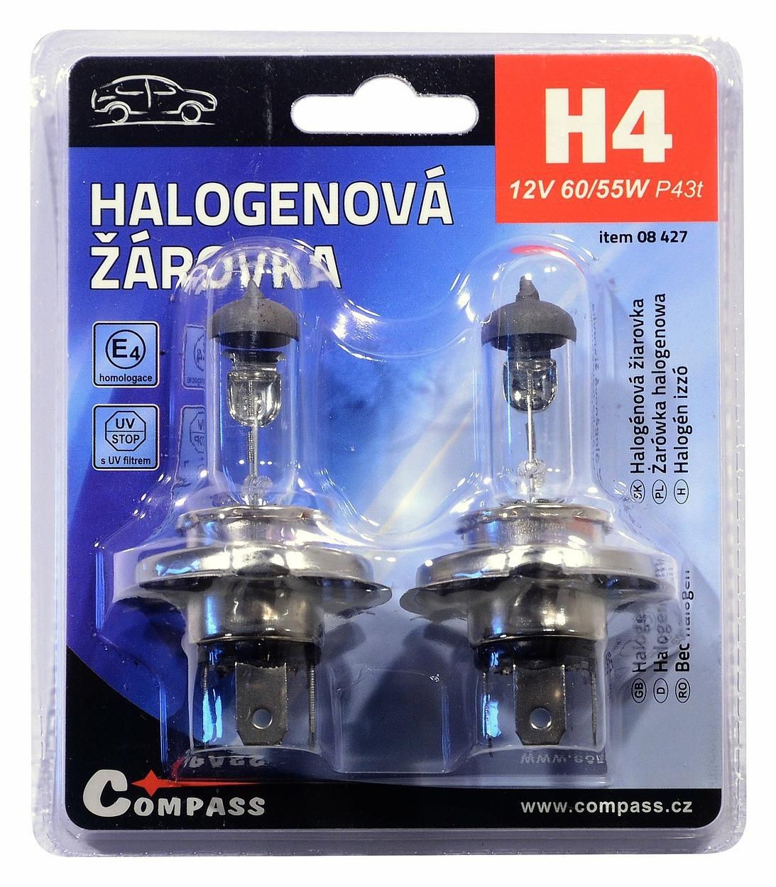 Auto-moto - Autožárovka 12V H4 60/55W P43t blister 2ks