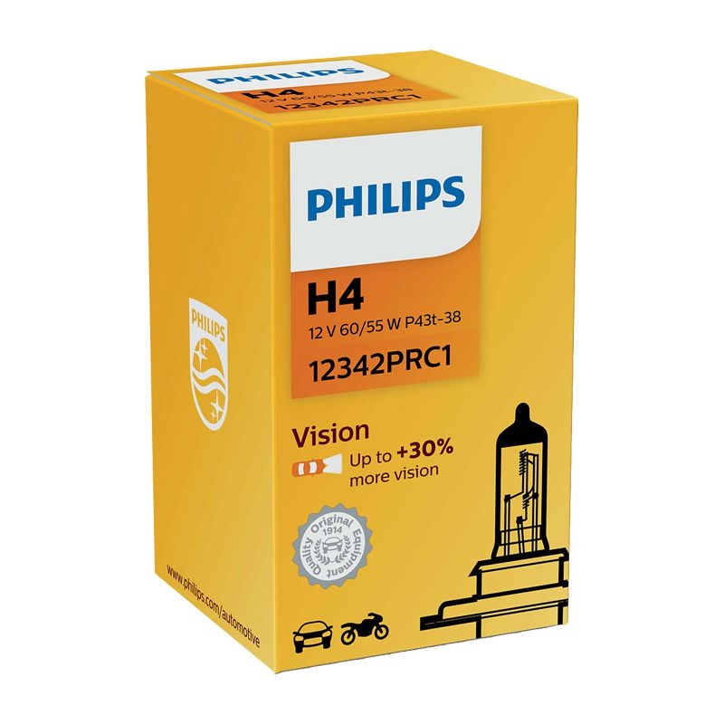 Auto-moto - Autožárovka 12V H4 60/55W PHILIPS Vision +30%
