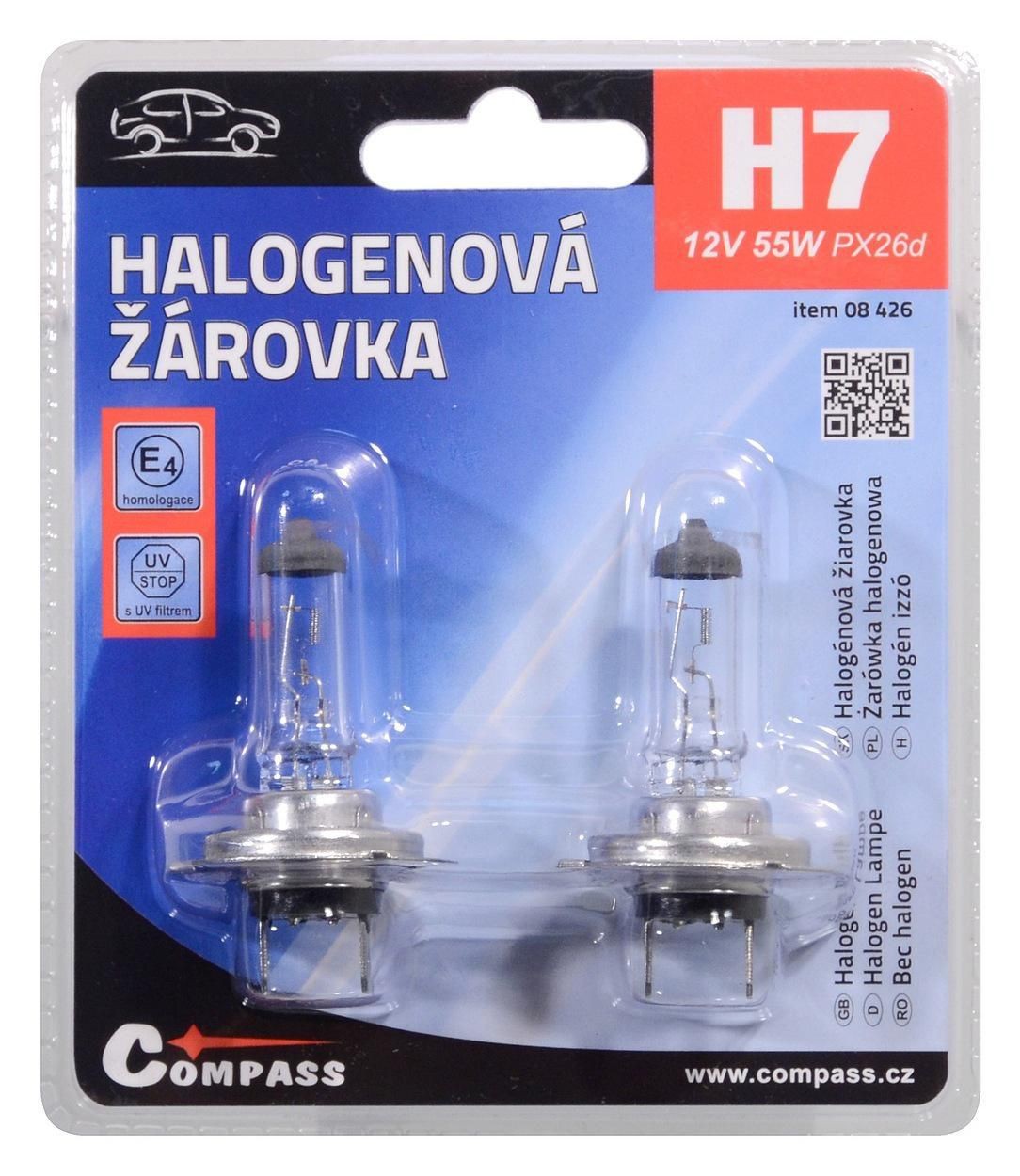 Auto-moto - Autožárovka 12V H7 55W PX26d blister 2ks