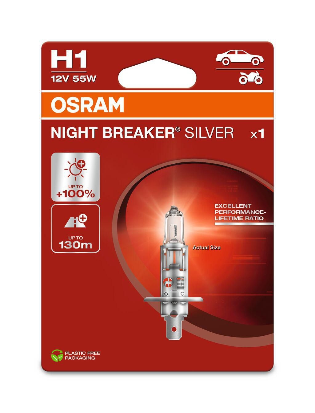 Auto-moto - Autožárovka OSRAM NB Silver NG H1 12V