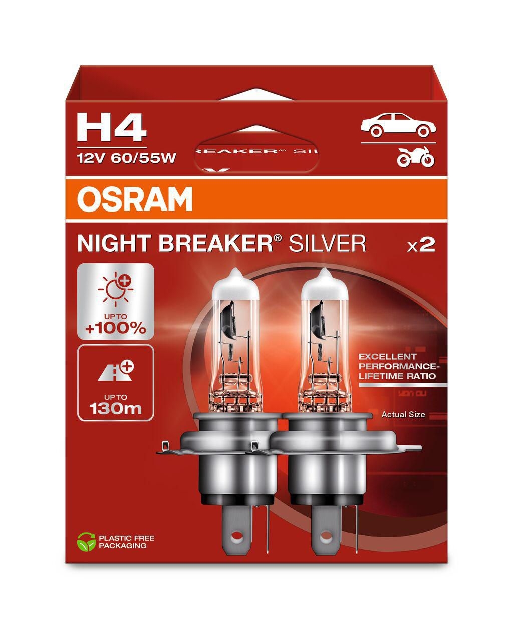 Auto-moto - Autožárovka Osram NB Silver NG H4 12V 64193NBS-Duobox