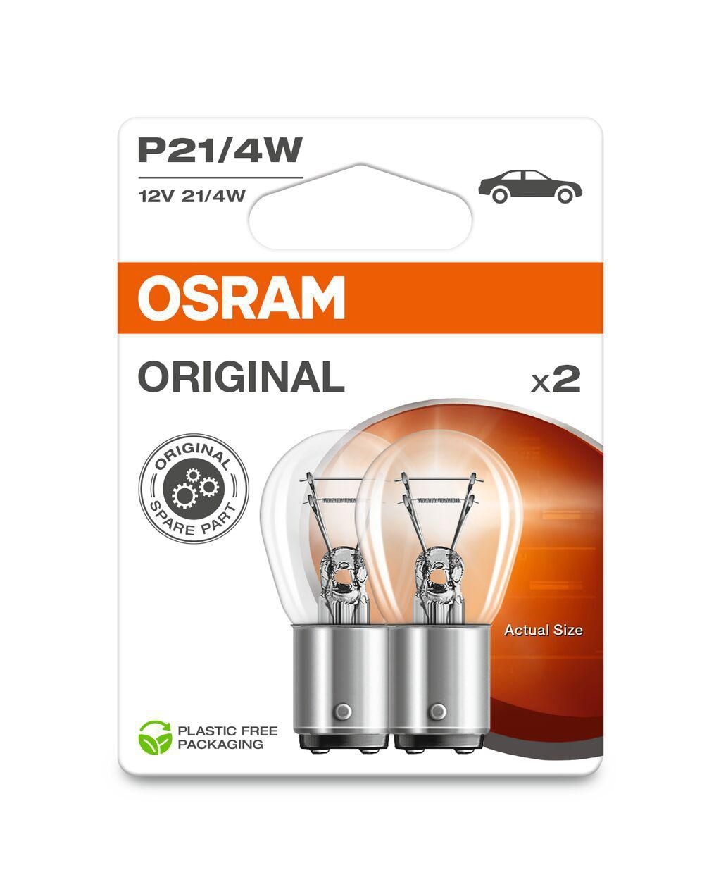 Auto-moto - Autožárovka OSRAM pomocná P21/4W 12V 7225-02B NEW