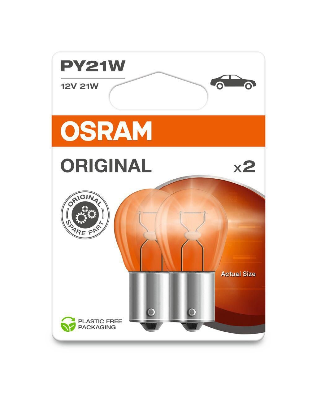 Auto-moto - Autožárovka OSRAM pomocná PY21W 12V 7507-02B NEW