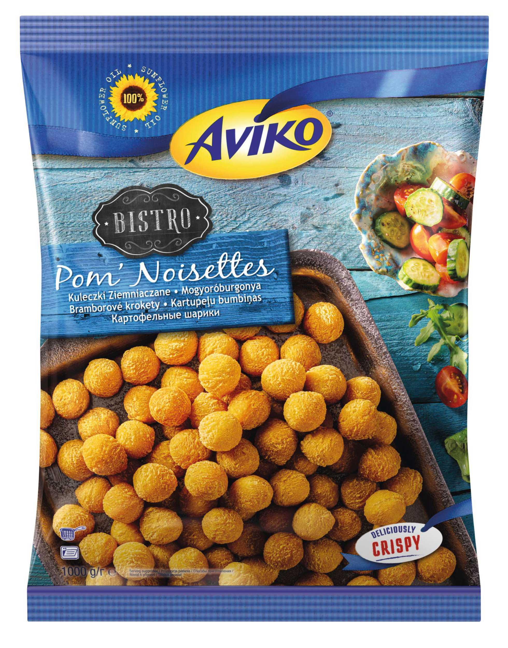 Mražené potraviny - Aviko Pom' Noisettes Bramborové krokety mražené 1000 g