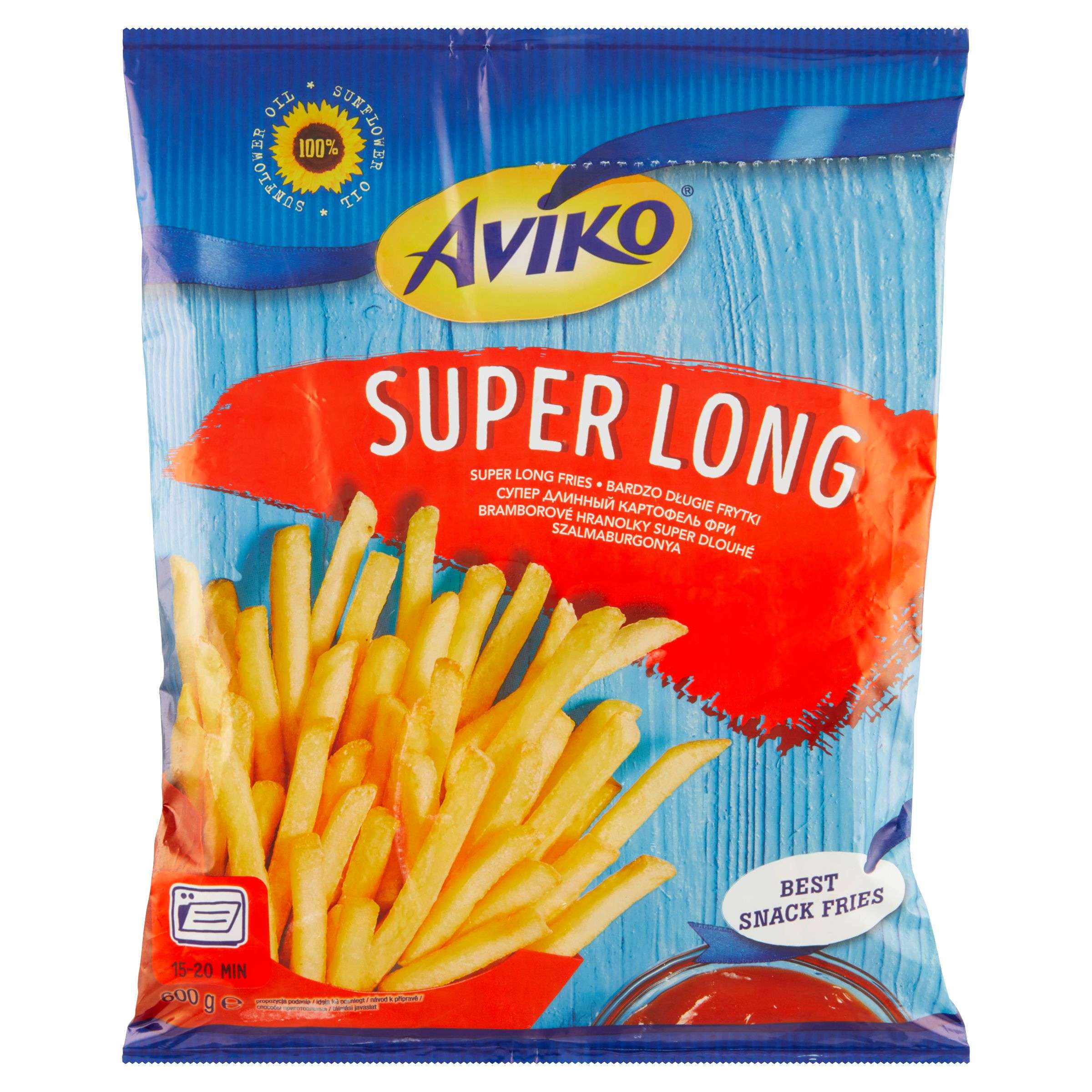 Mražené potraviny - Aviko Super Long Bramborové hranolky super dlouhé mražené 600g