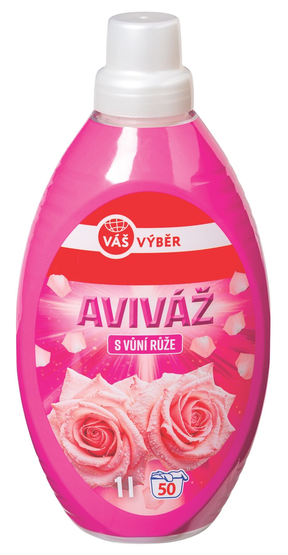 Drogerie a kosmetika - Aviváž s vůní růže 1l 50 dávek