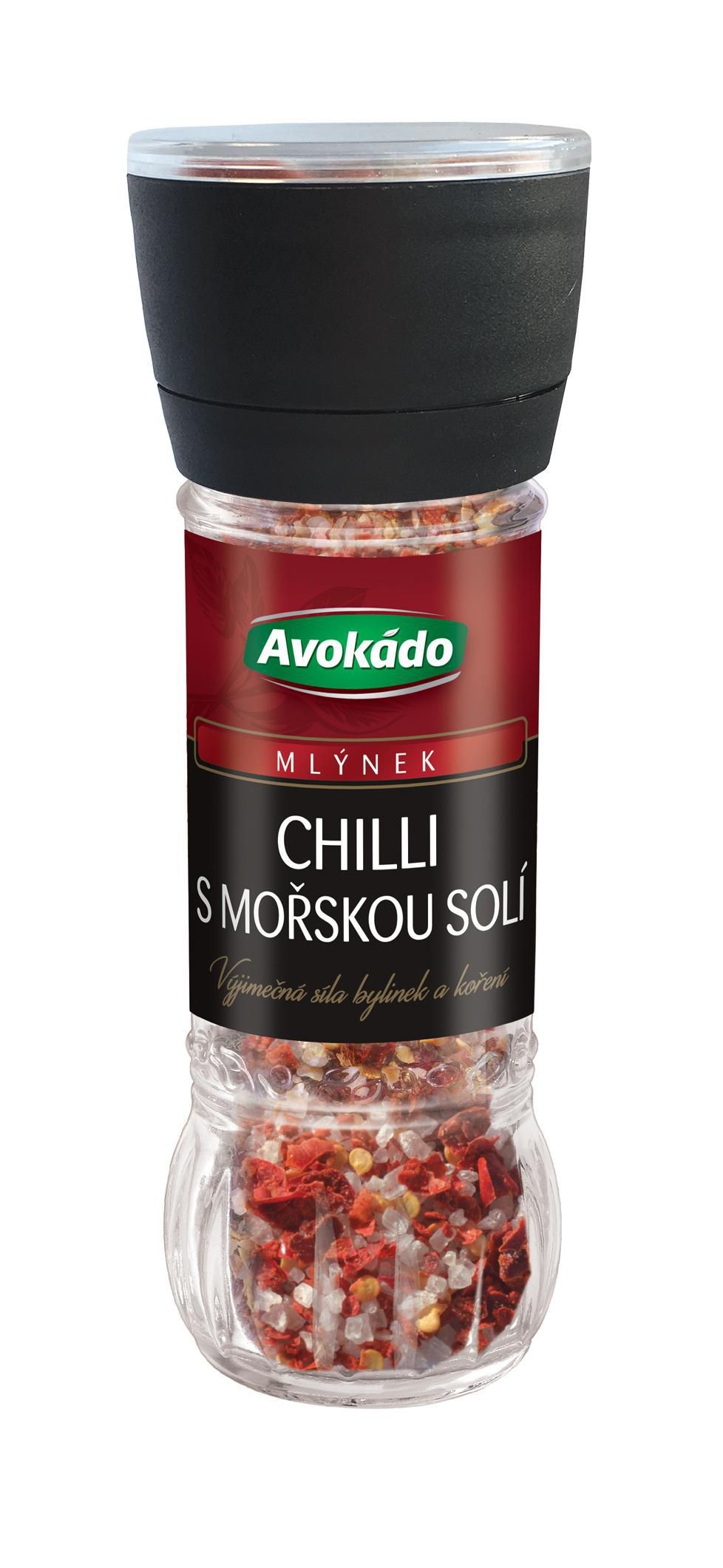 Trvanlivé potraviny - Avokádo Chilli s mořskou solí mlýnek 60 g