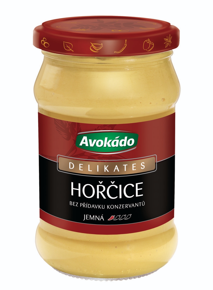 Trvanlivé potraviny - Avokádo Hořčice Delikates 296 g