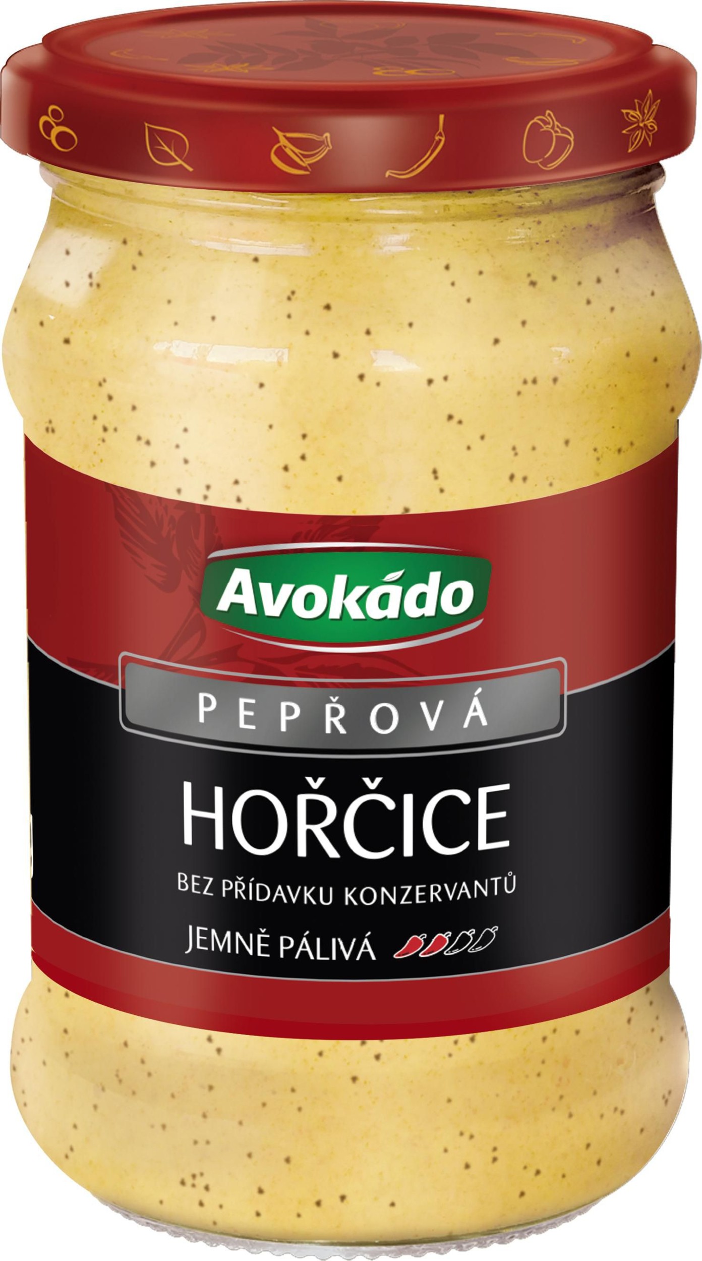 Trvanlivé potraviny - Avokádo Hořčice Pepřová 296g