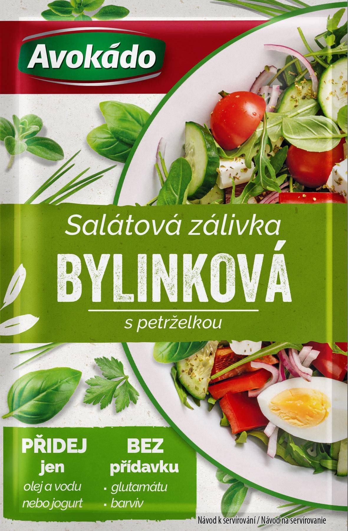 Trvanlivé potraviny - Avokádo Salátová zálivka bylinková s petrželkou 8g