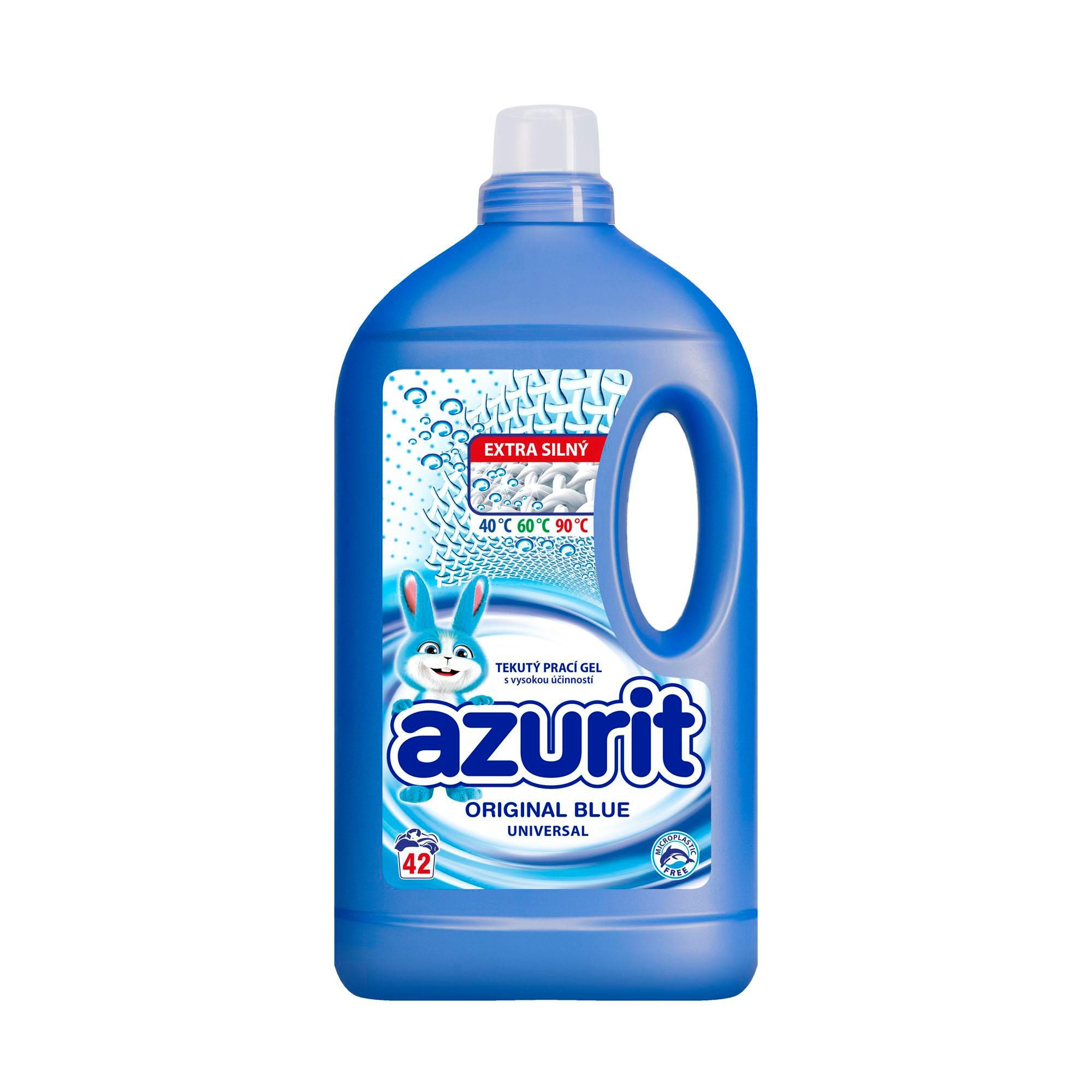 Drogerie a kosmetika - Azurit Original Blue prací gel Universal 1,89l 42 dávek