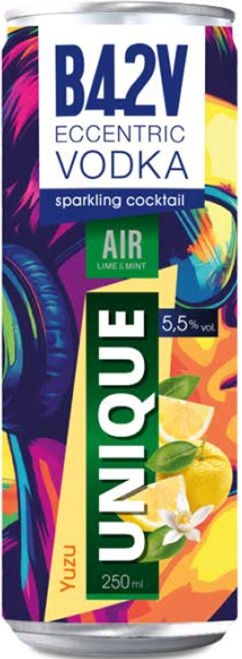 Nápoje - B42V Eccentric Vodka Air Yuzu 5,5% 0,25l