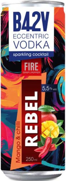 Nápoje - B42V Eccentric Vodka Fire Mango chilli 5,5% 0,25l