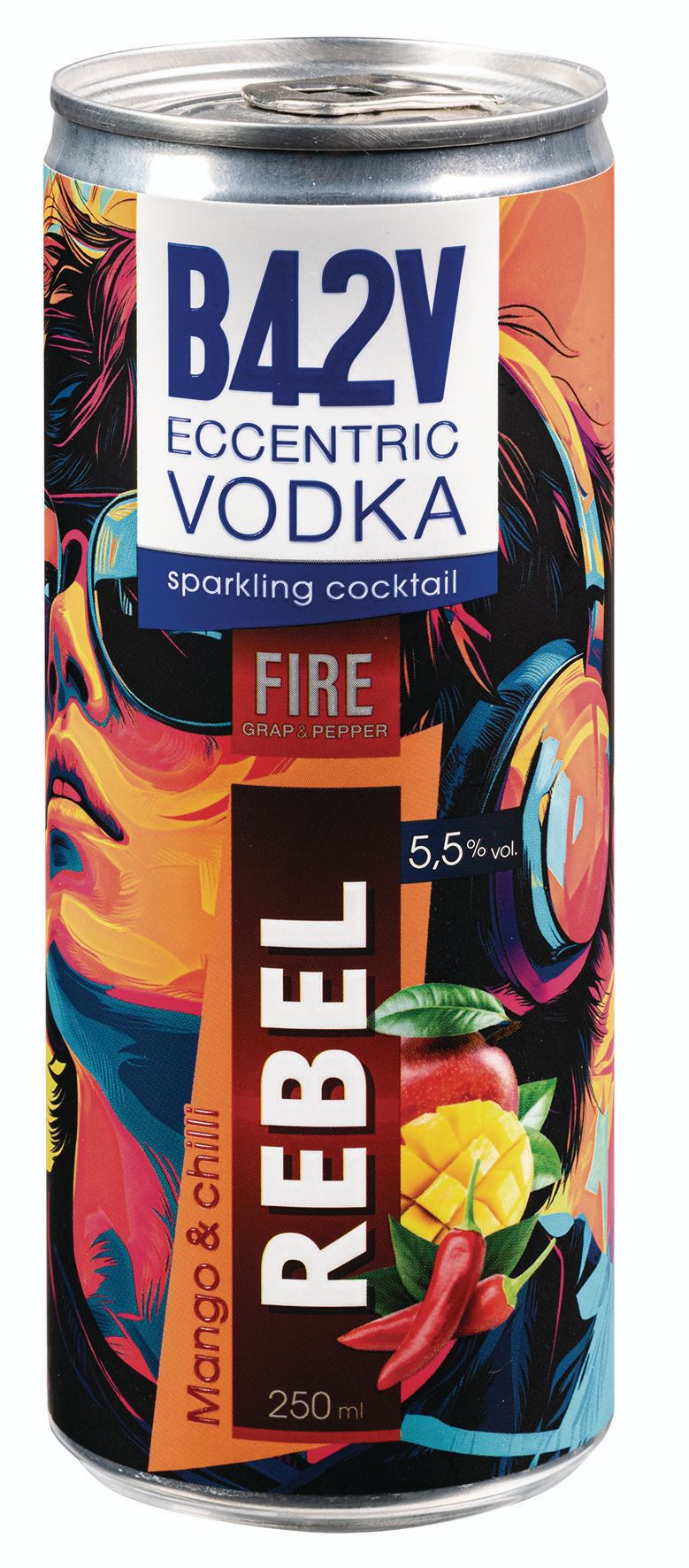 B42V Eccentric Vodka Fire Mango chilli 5,5% 0,25l-0