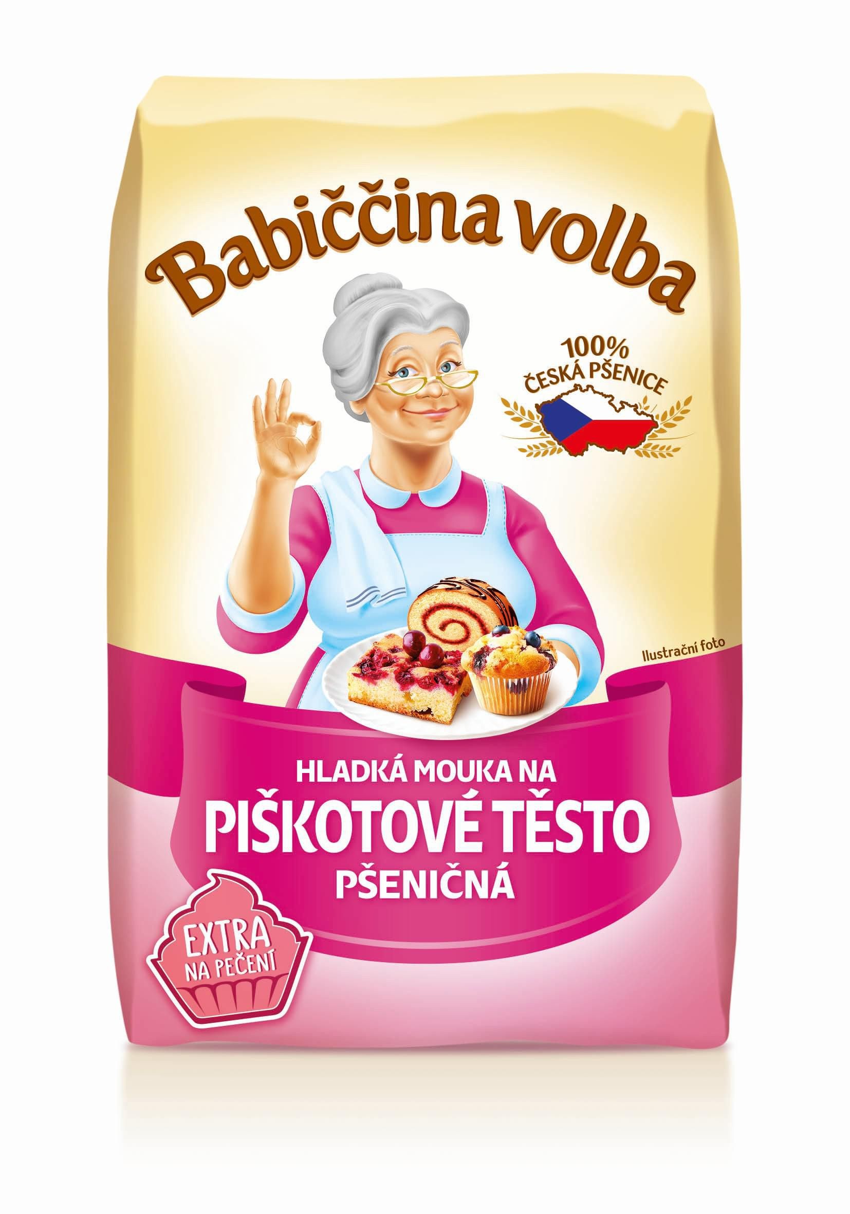 Trvanlivé potraviny - Babiččina volba Hladká mouka dortová pšeničná 1 kg