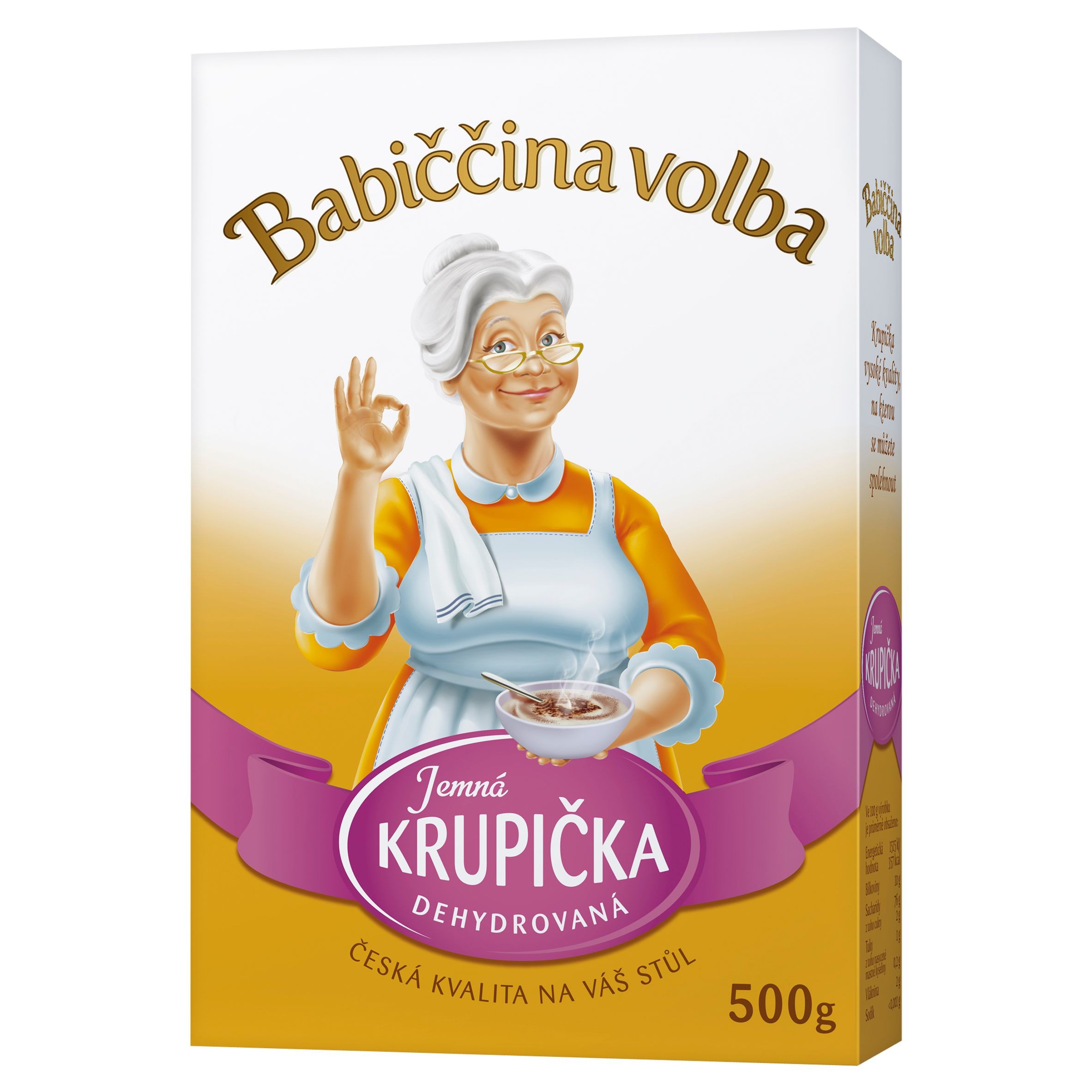 Trvanlivé potraviny - Babiččina volba Jemná krupička 500 g