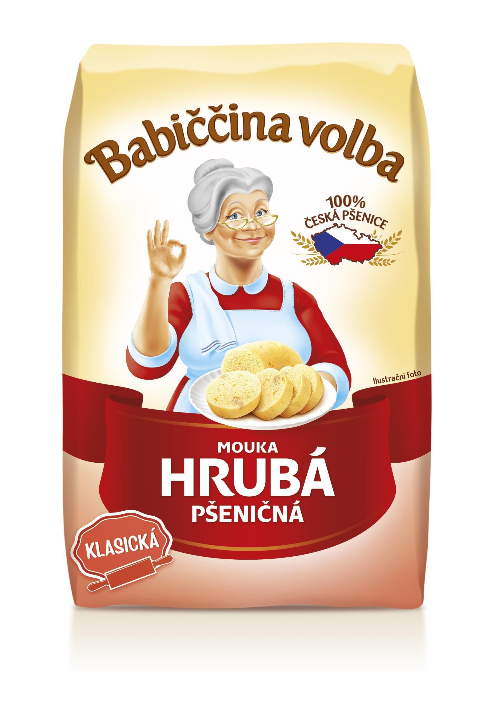 Trvanlivé potraviny - Babiččina volba Mouka hrubá pšeničná 1 kg