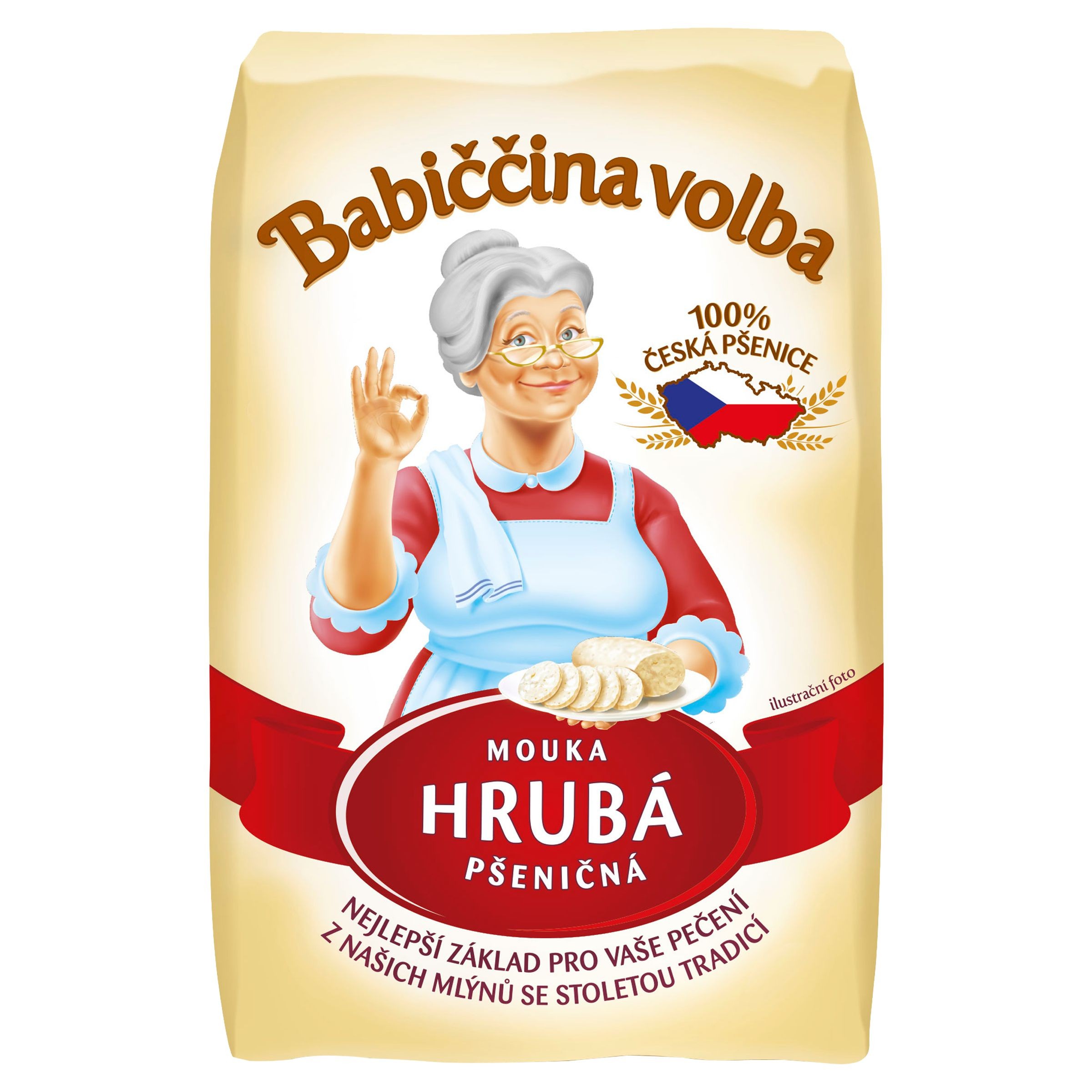 Babiččina volba Mouka hrubá pšeničná 1 kg-0
