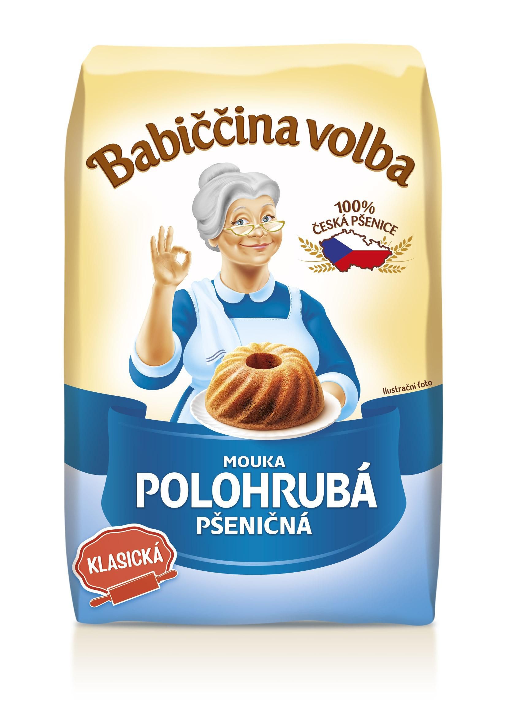 Trvanlivé potraviny - Babiččina volba Mouka polohrubá pšeničná 1 kg