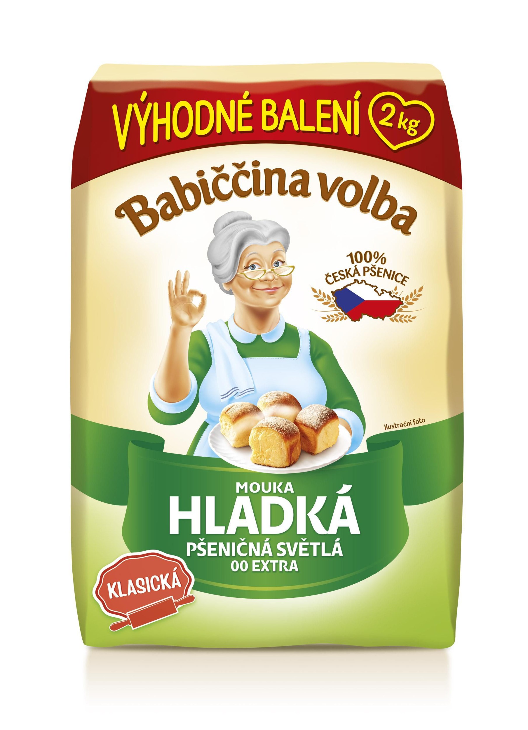 Trvanlivé potraviny - Babiččina volba Pšeničná hladká mouka 2kg