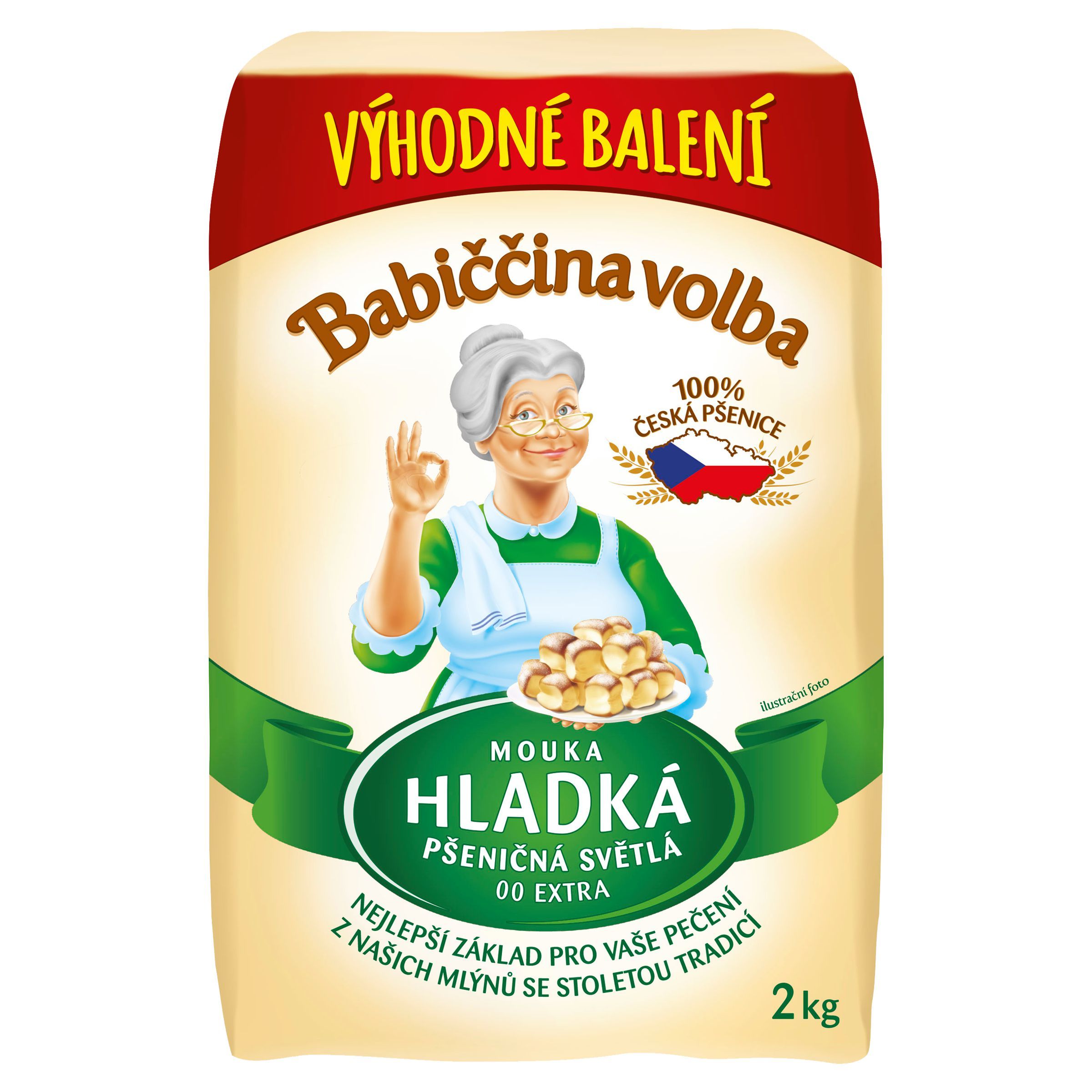 Babiččina volba Pšeničná hladká mouka 2kg-0