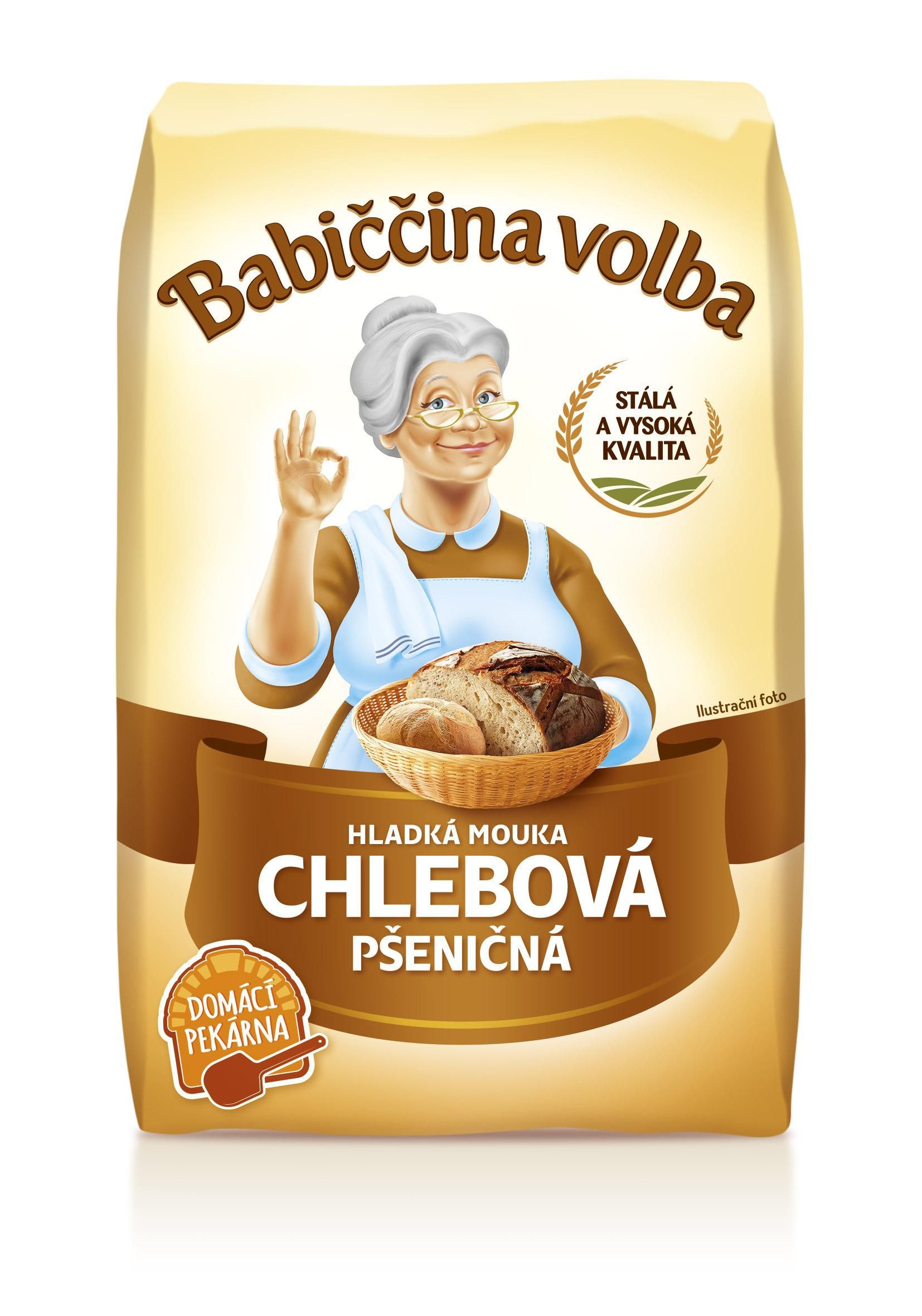 Trvanlivé potraviny - Babiččina volba Pšeničná mouka hladká chlebová 1 kg