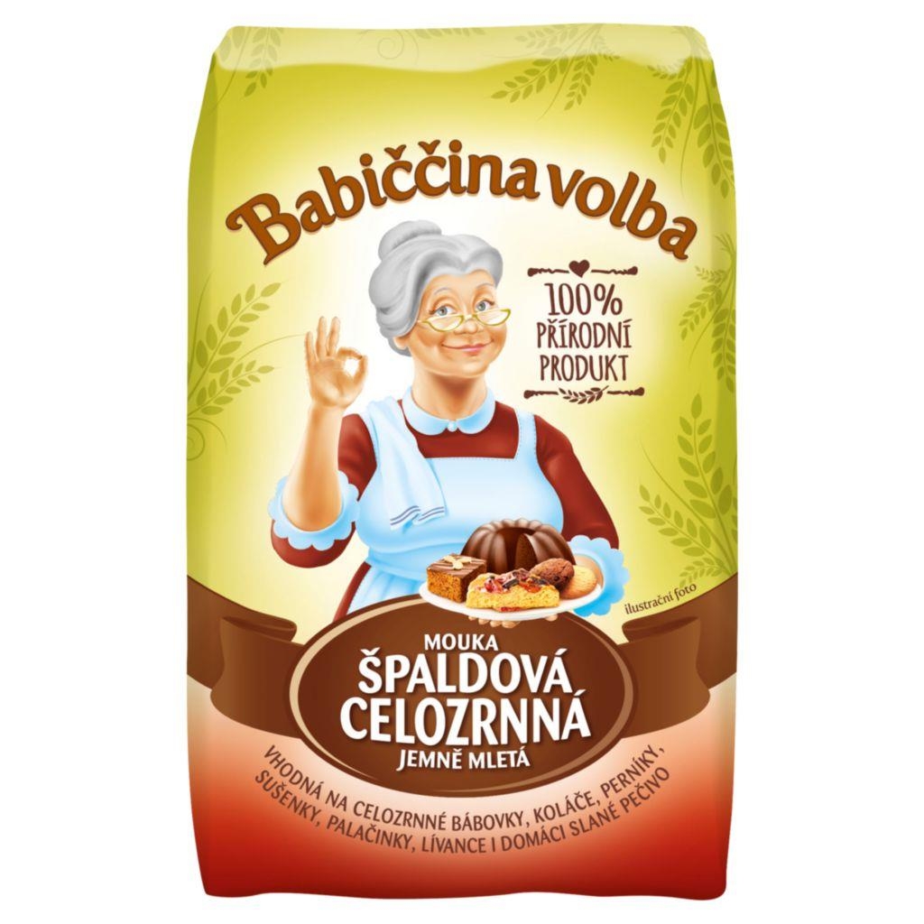 Trvanlivé potraviny - Babiččina volba špaldová celozrnná 1 KG