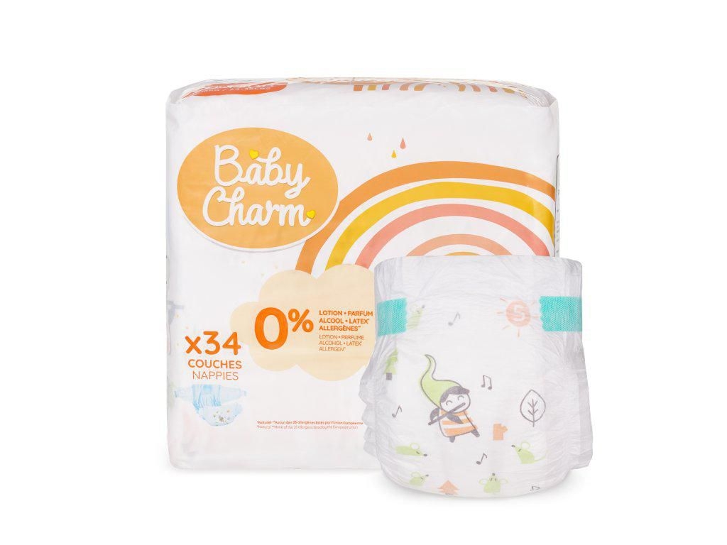Svět dětí - Baby Charm Super Dry Flex plenky vel. 5 Junior, 11 - 16 kg, 34 ks