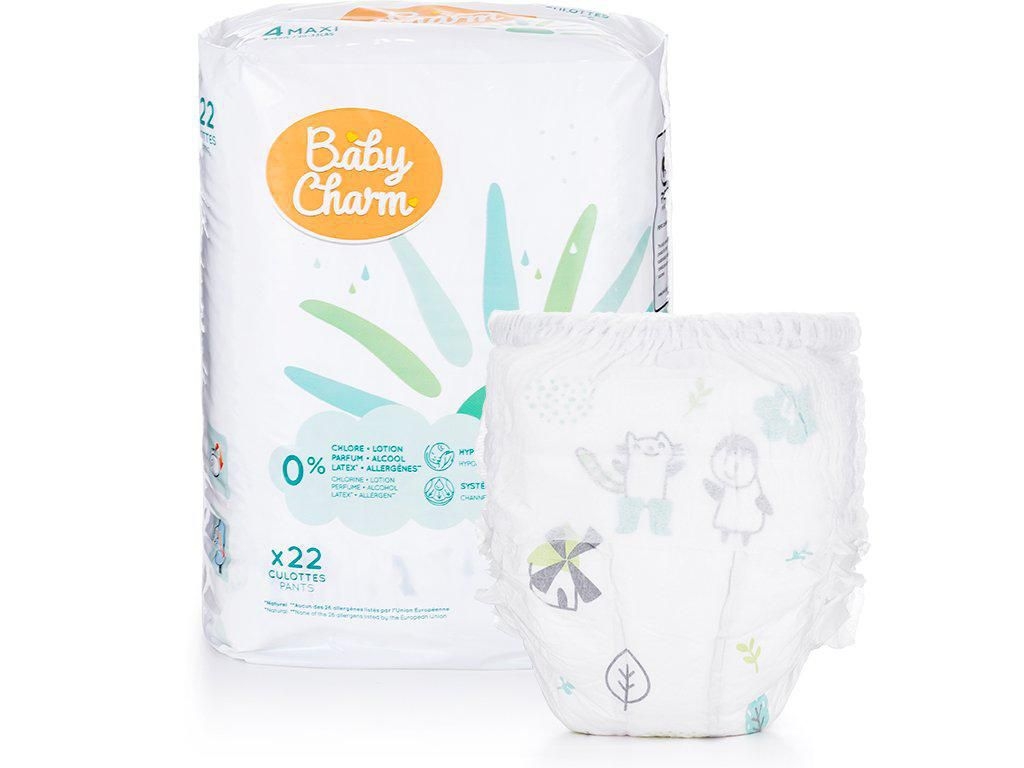 Svět dětí - Baby Charm Super Dry Pants vel. 4 Maxi, 9 - 15 kg, 22 ks