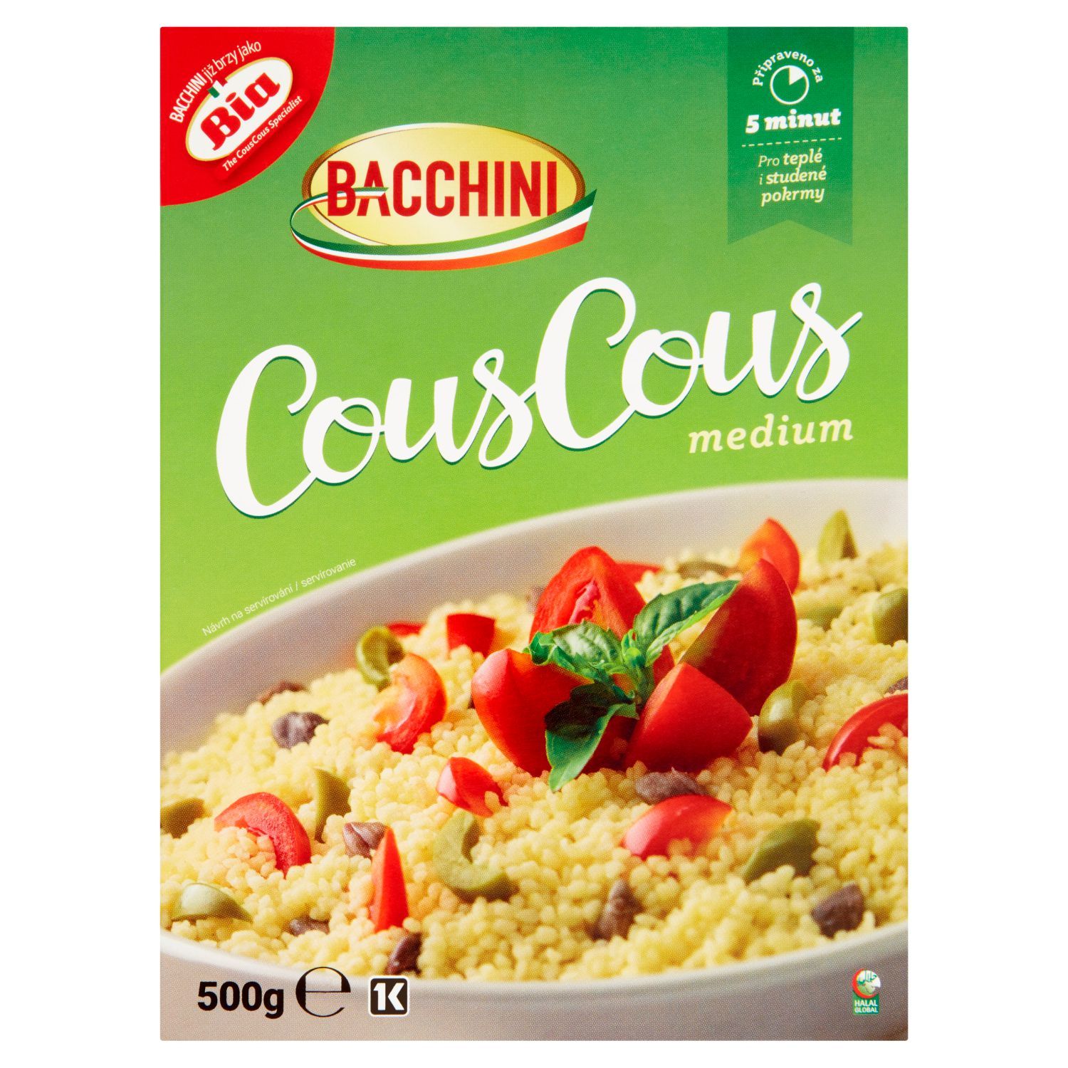 Trvanlivé potraviny - Bacchini Kuskus semolinový 500 g