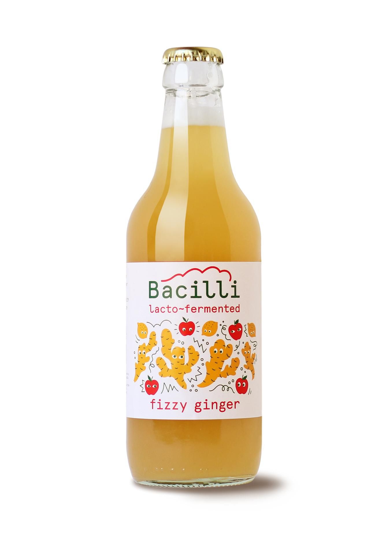 Nápoje - Bacilli BIO Fizzy Ginger limonáda 330ml