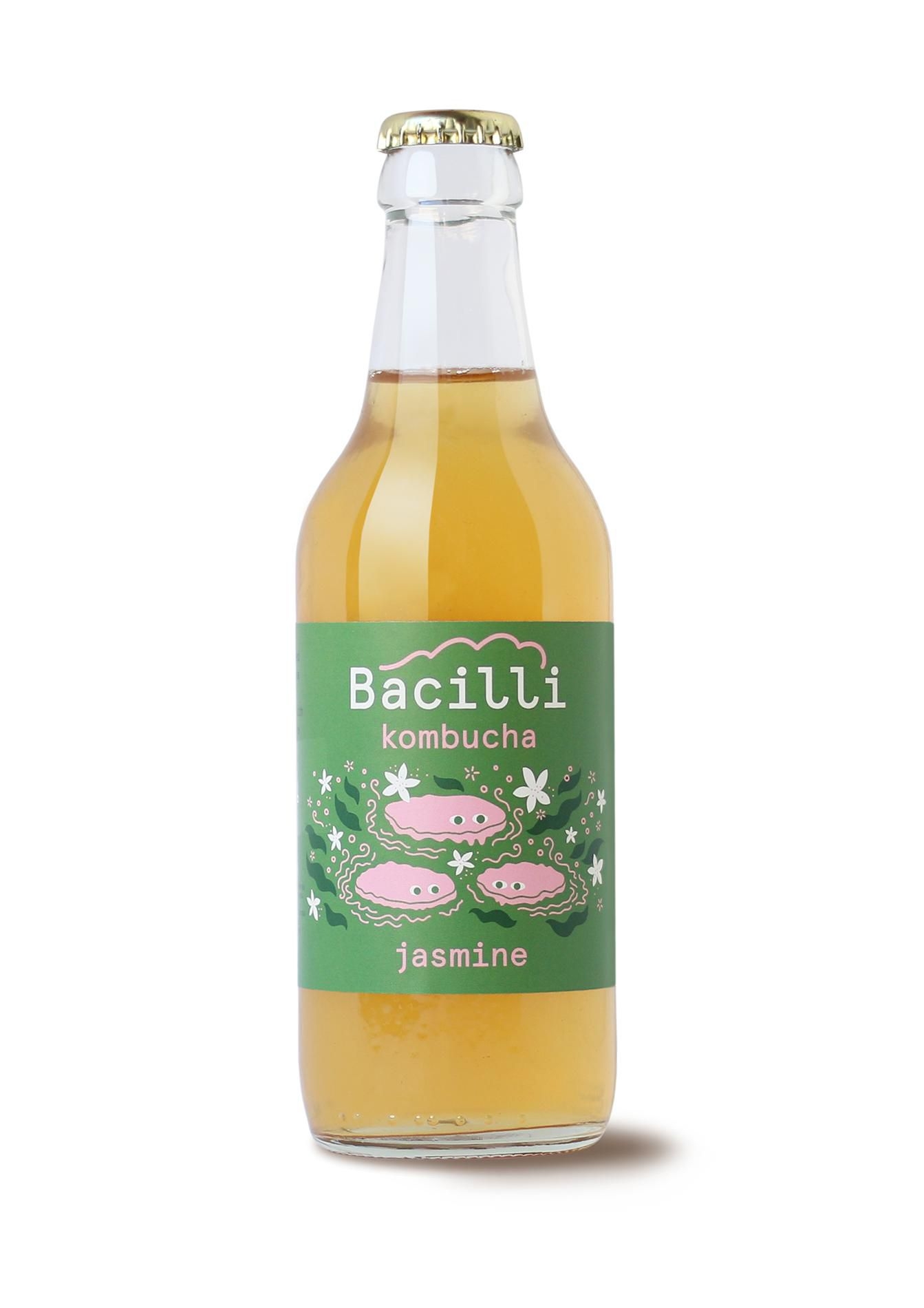 Nápoje - Bacilli kombucha Jasmín 330 ml