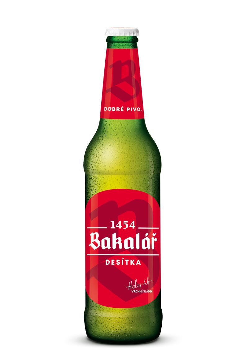 Nápoje - Bakalář Světlá desítka pivo 0,5 l