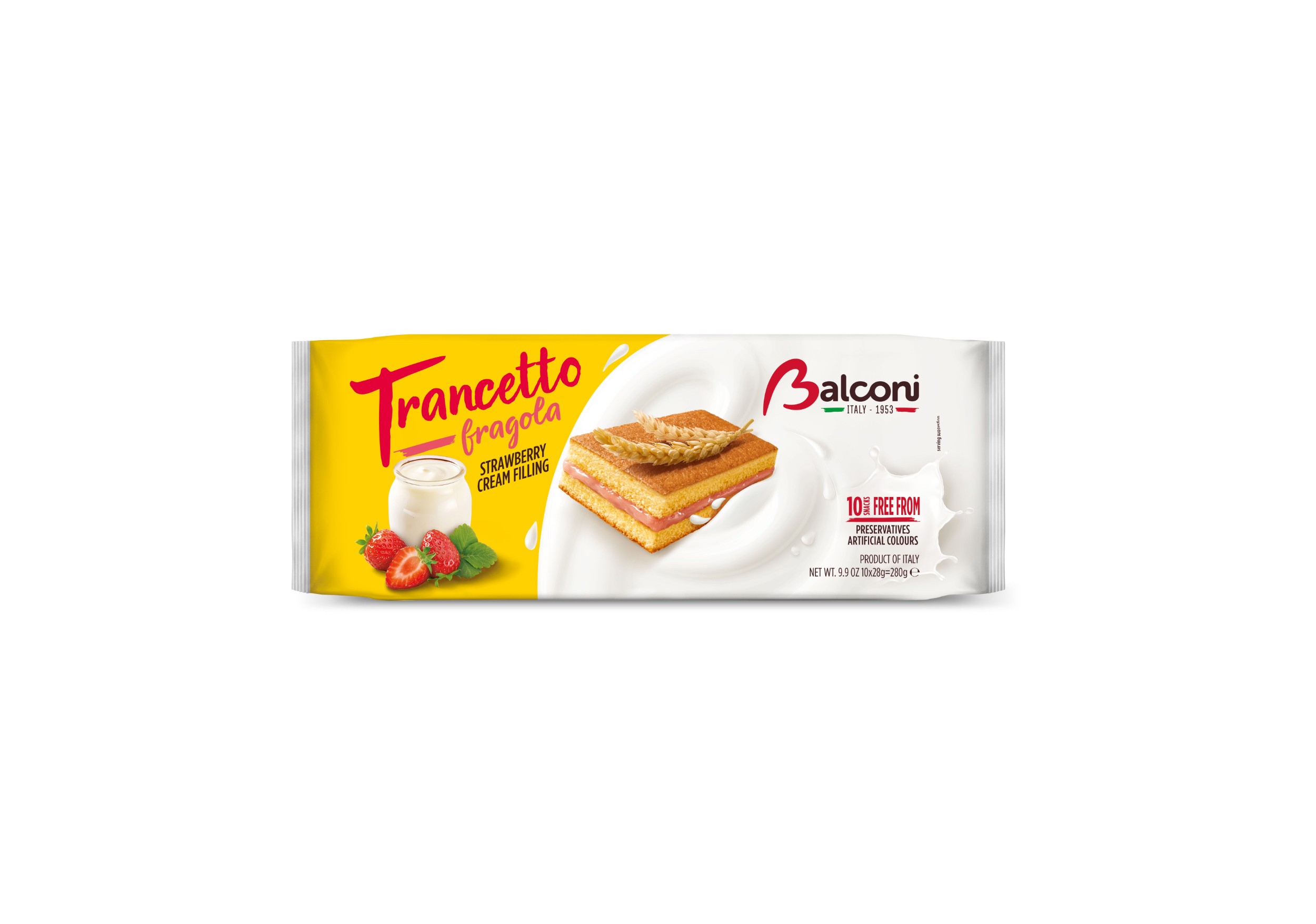 Trvanlivé potraviny - Balconi Trancetto jahodové 10 x 28g