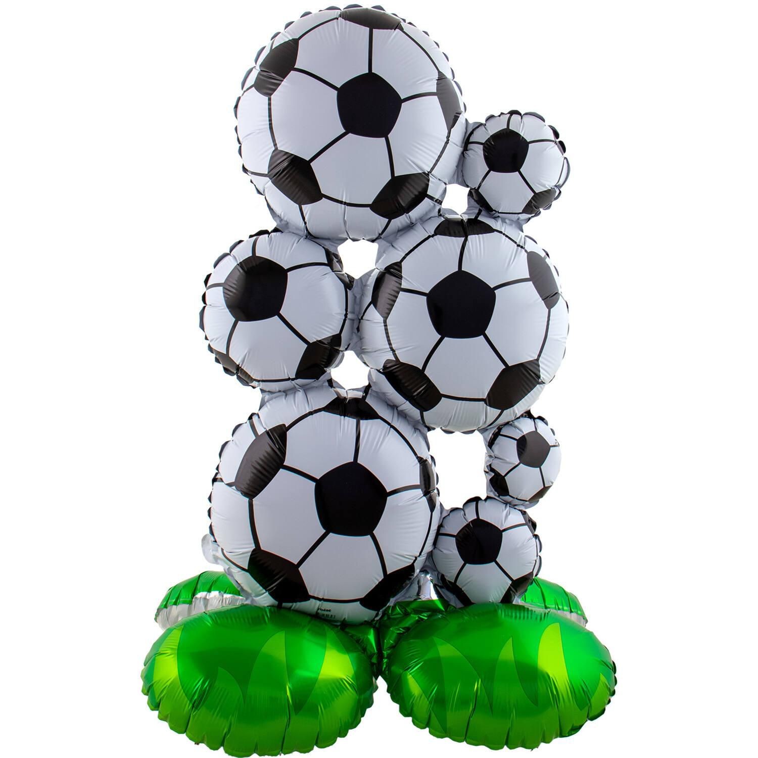 Svět dětí - Balónek, fóliový, fotbal se stojánkem 78cm